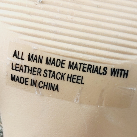 NEW DV Dolce Vita Brista Green Cream Leather Block Heel Sandals D272 - Picture 12 of 14